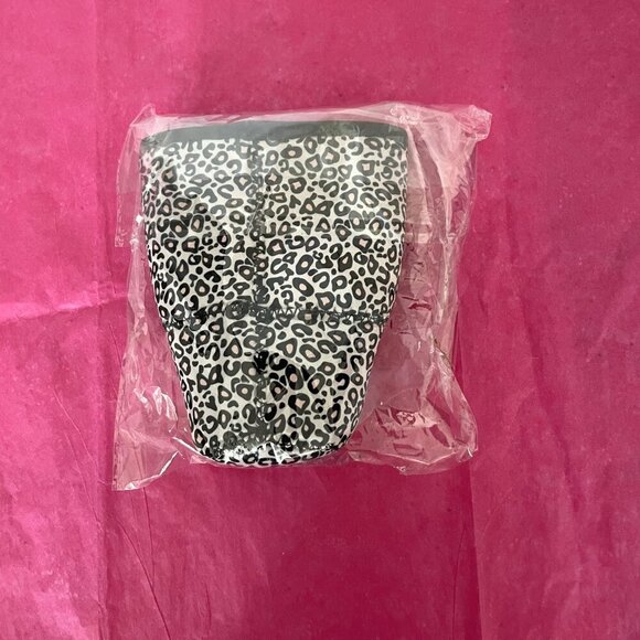 3 Pack Reusable Iced Coffee Sleeves Black Leopard-print - Picture 3 of 6